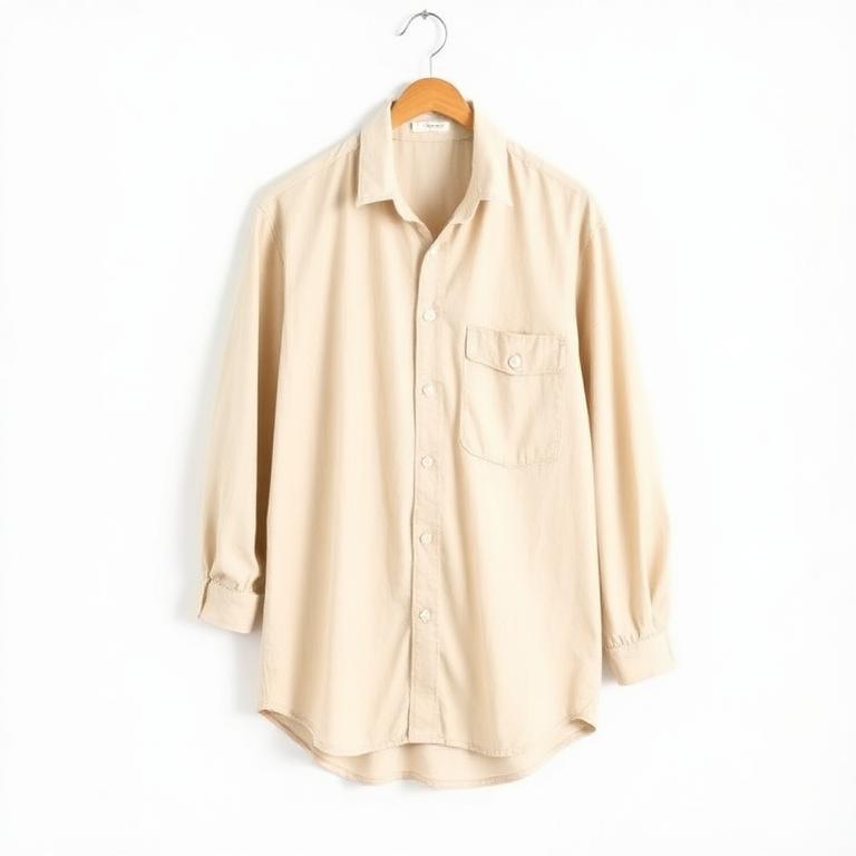Linen oversized shirt product photo